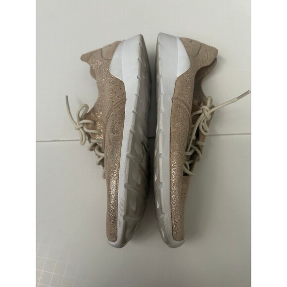 UGG Women’s Gold Metallic Shimmery Tye Stardust Sneakers Shoes 7.5 - Picture 3 of 8